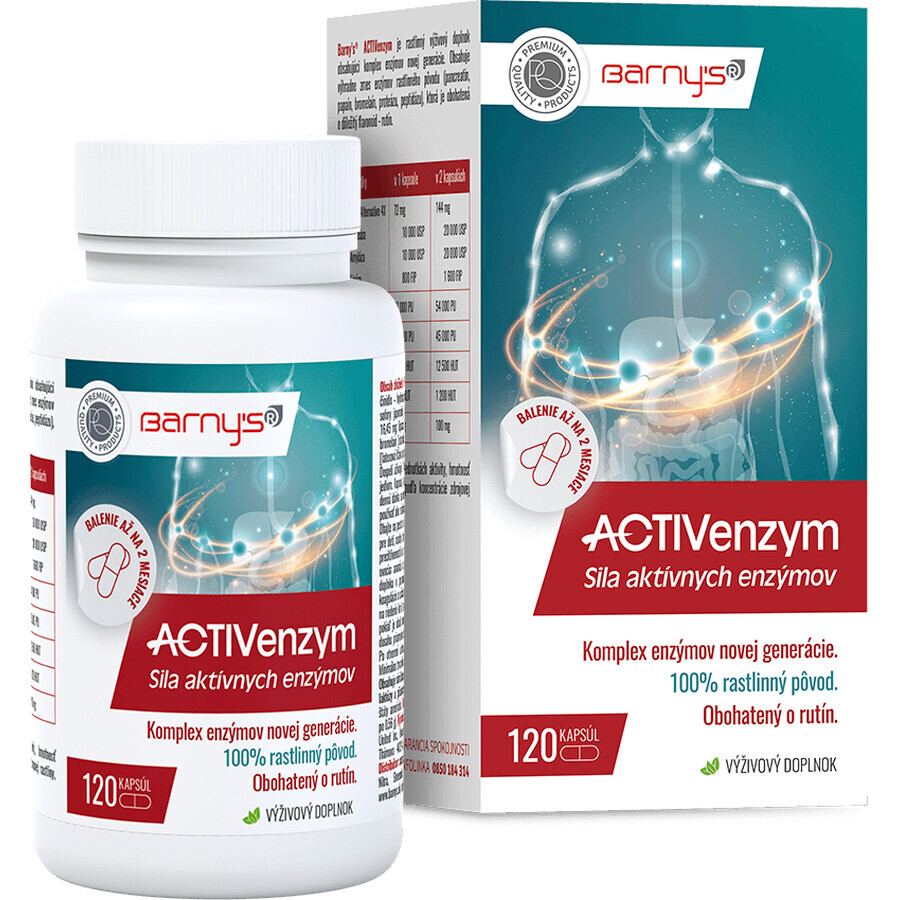 ACTIVenzyme de Barny's 120 cápsulas