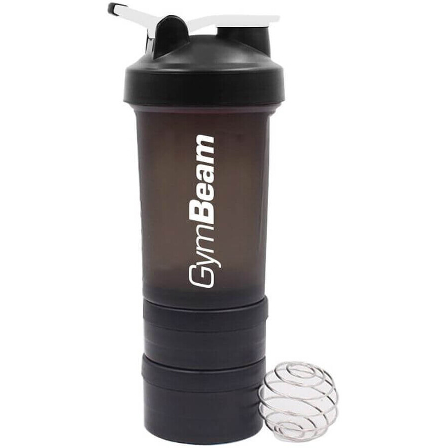 GymBeam Multipiece Shaker Blend Shaker Bottle negro blanco 600 ml