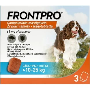 FRONTPRO Antiparasitaire kauwtabletten voor honden (10-25 kg) 3 stuks