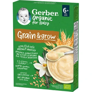 Gerber Biologische zuivelvrije pap met vanillesmaak 200 g