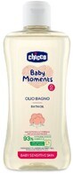 Chicco Baby Moments Sensitive 93% huile de bain naturelle avec coton et vitamine E 200 ml