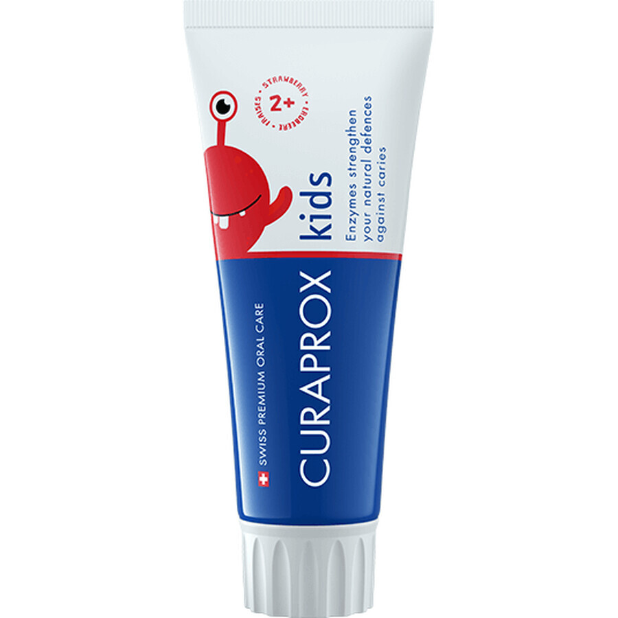 Acquista Curaprox Kids 2+ dentifricio per bambini, gusto fragola 60 ml Curaprox Kids 2+ dentifricio per bambini, gusto fragola 60 ml
