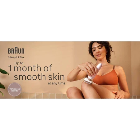 Braun Silk-épil 9 Flex, Depiladora 9-360 3D blanco/rosa