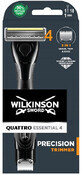 Afeitadora de precisi&#243;n Wilkinson Sword Quattro Essential + 1 cabezal de recambio