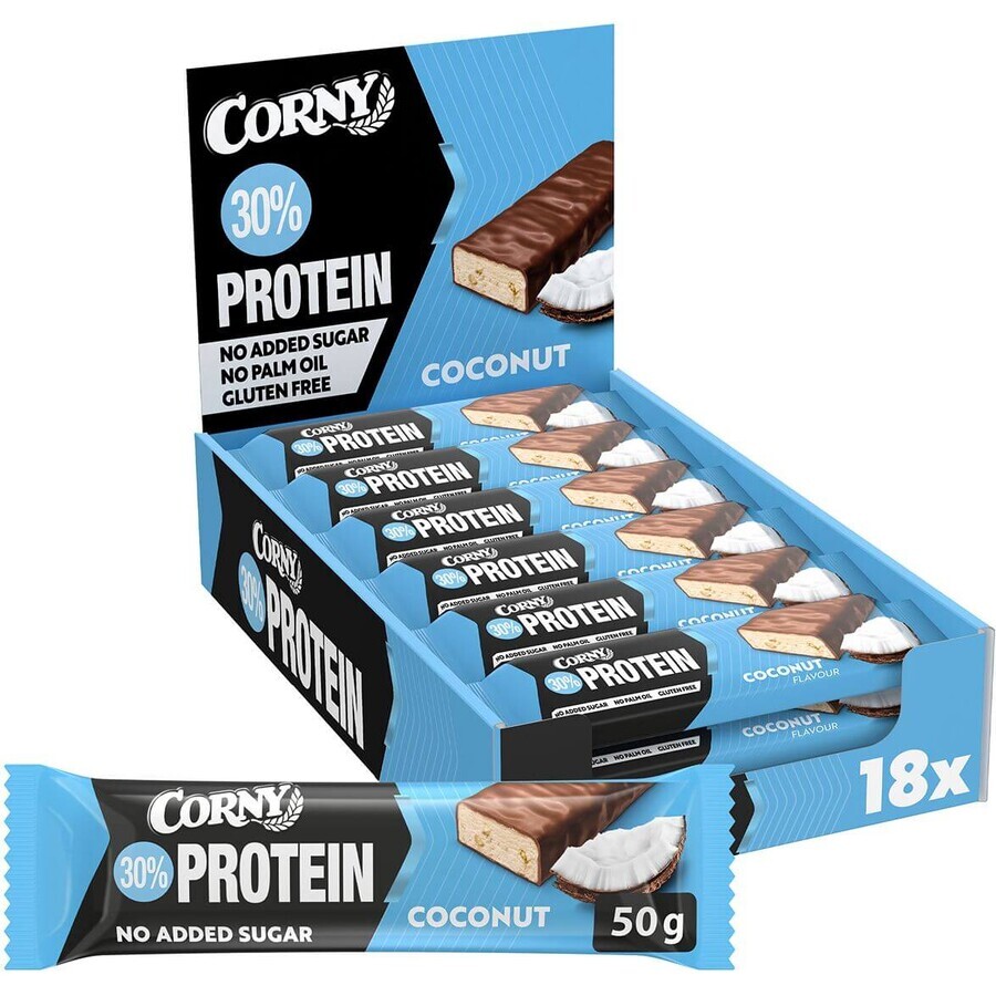 Corny Protein 30% bar de proteine nucă de cocos 50 g