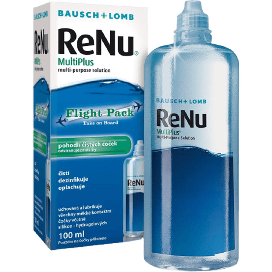 Kontaktlinsenflüssigkeit ReNu MultiPlus Flight Pack 100 ml