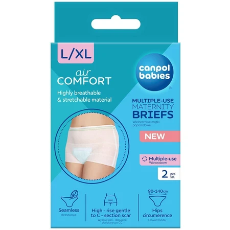 Canpol baby's Elastische zwangerschapsslip - postpartum L/XL, 2 stuks
