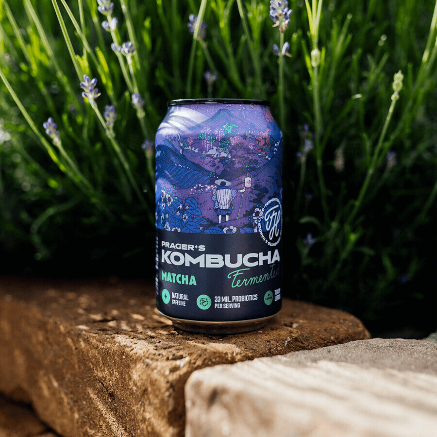 Prager's Kombucha Matcha 330 ml