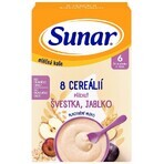Sunar milk porridge with 8 cereals plum, apple 210 g