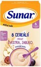 Sunar Milchbrei mit 8 Getreidesorten Pflaume, Apfel 210 g