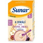 Sunar milk porridge with 8 cereals plum, apple 210 g