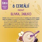 Sunar milk porridge with 8 cereals plum, apple 210 g