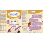 Sunar milk porridge with 8 cereals plum, apple 210 g