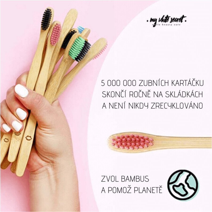 My White Secret Bamboo Toothbrush 4 pieces