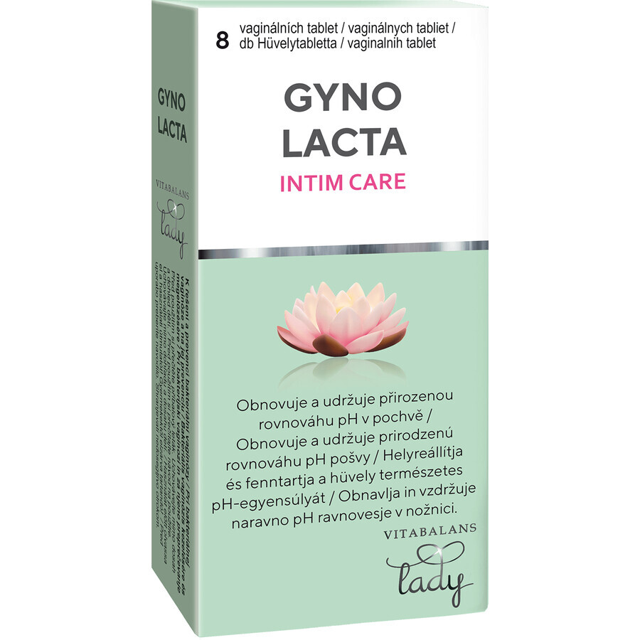 Vitabalans Oy Gynolacta compresse vaginali 8 pz.