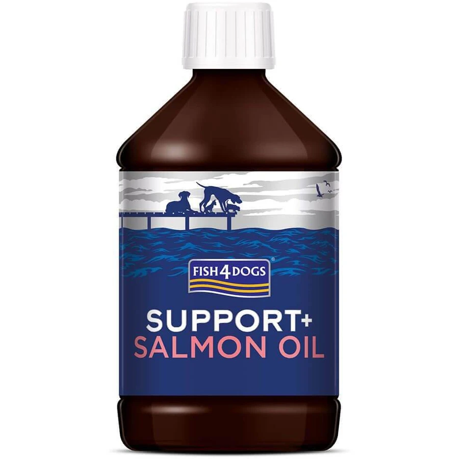 Fish4Dogs Olio di salmone per cani Support+ 500 ml