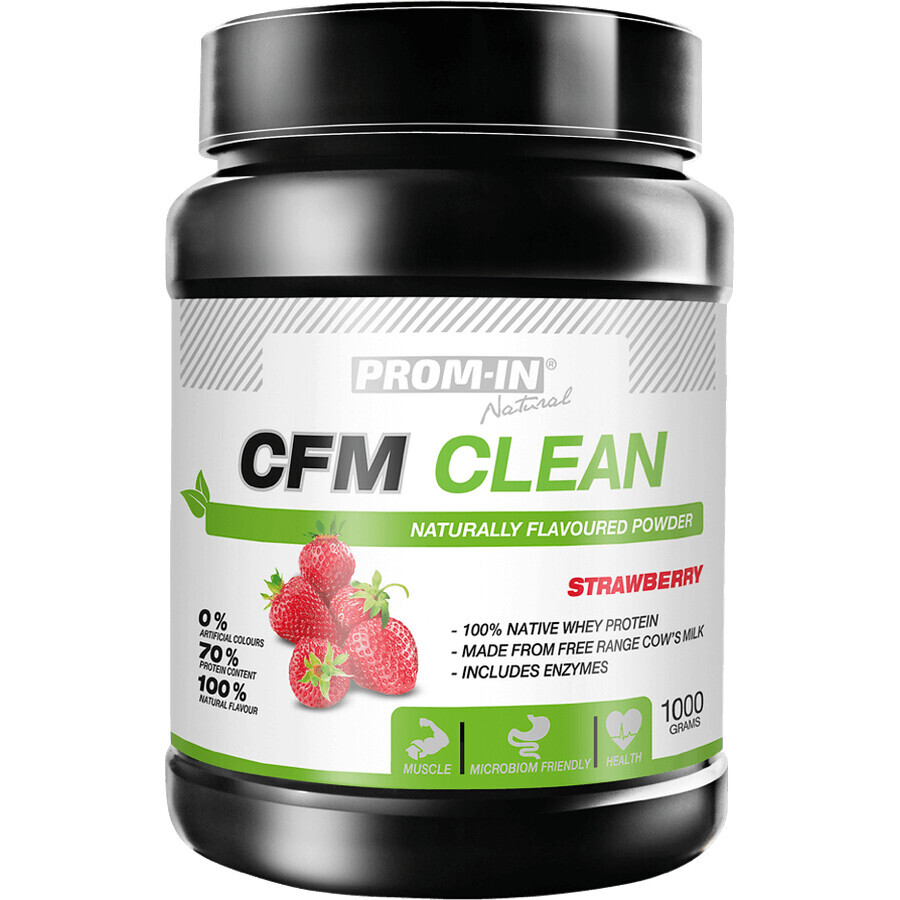 Prom-In CFM Clean Eiwit met Stevia, aardbeiensmaak 1000 g