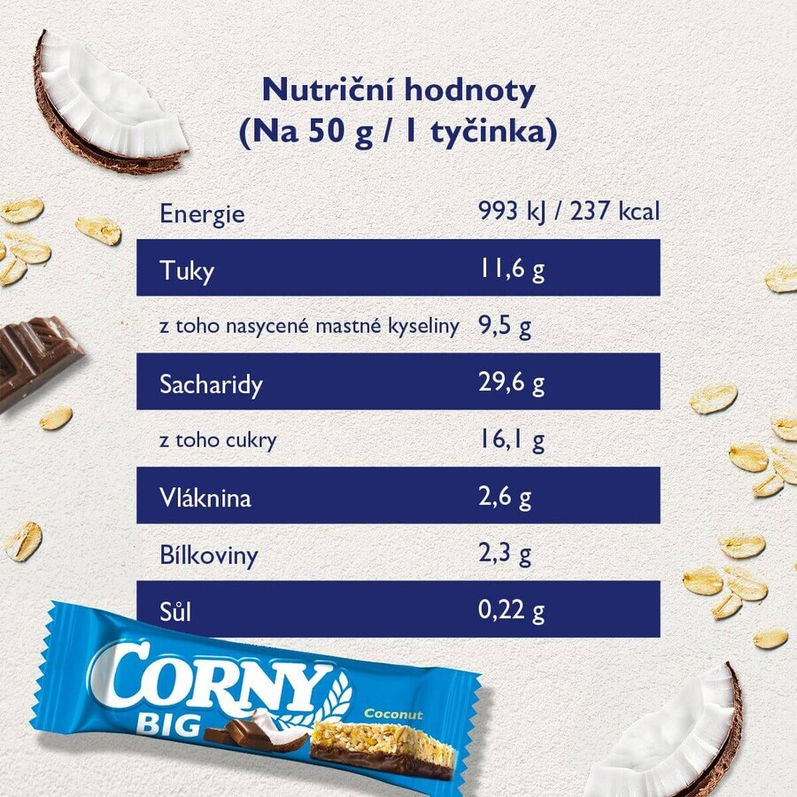 Corny BIG barretta di cereali al cocco e cioccolato 50 g
