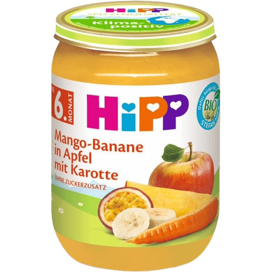 HiPP Bio Apfel mit Banane, Mango und Karotte ab 6 Monaten 190 g