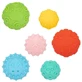 Pelotas sensoriales blandas para niños Canpol 6 uds.