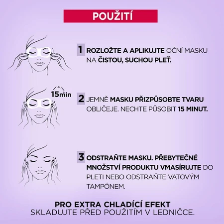 L'Oréal Paris Revitalift Filler Verkoelend Textiel Oogmasker 13 g