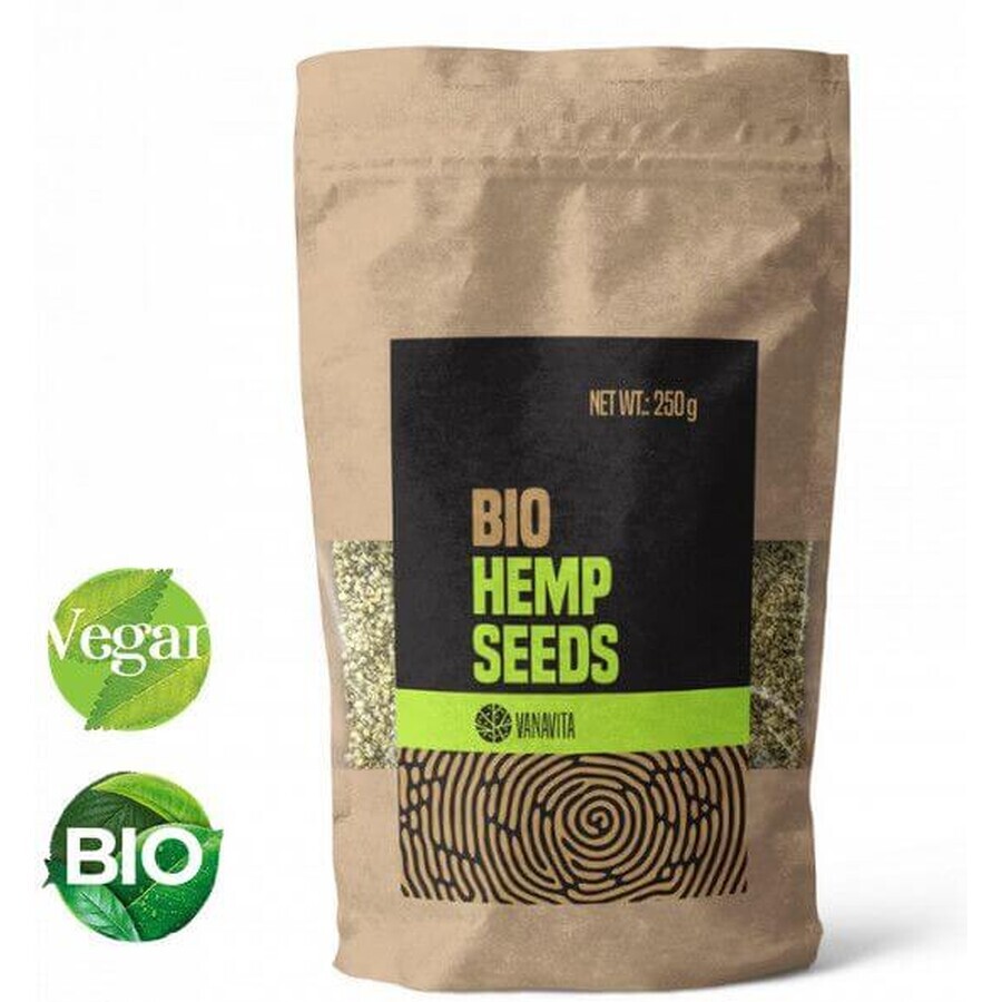 VanaVita Bio Hennepzaad - gepeld 250 g