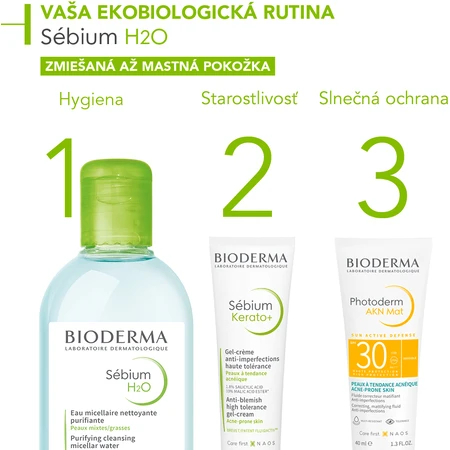 Bioderma Sébium H2O agua micelar para pieles grasas y acné 250 ml