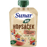 Sunar Cápsula de Fruta Ecológica Rayuela Fresa, Plátano, Arándano y Avena 100 g
