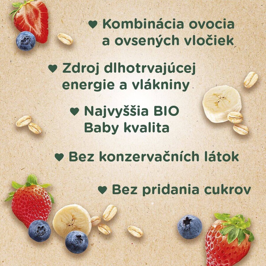 Sunar Organic fruit capsule Hopscotch strawberry, banana, blueberry and oatmeal 100 g