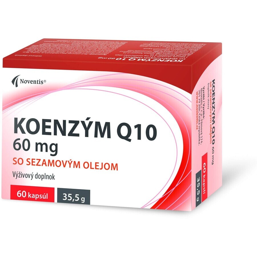 Noventis Co-enzym Q 10 60 mg met sesamolie 60 capsules