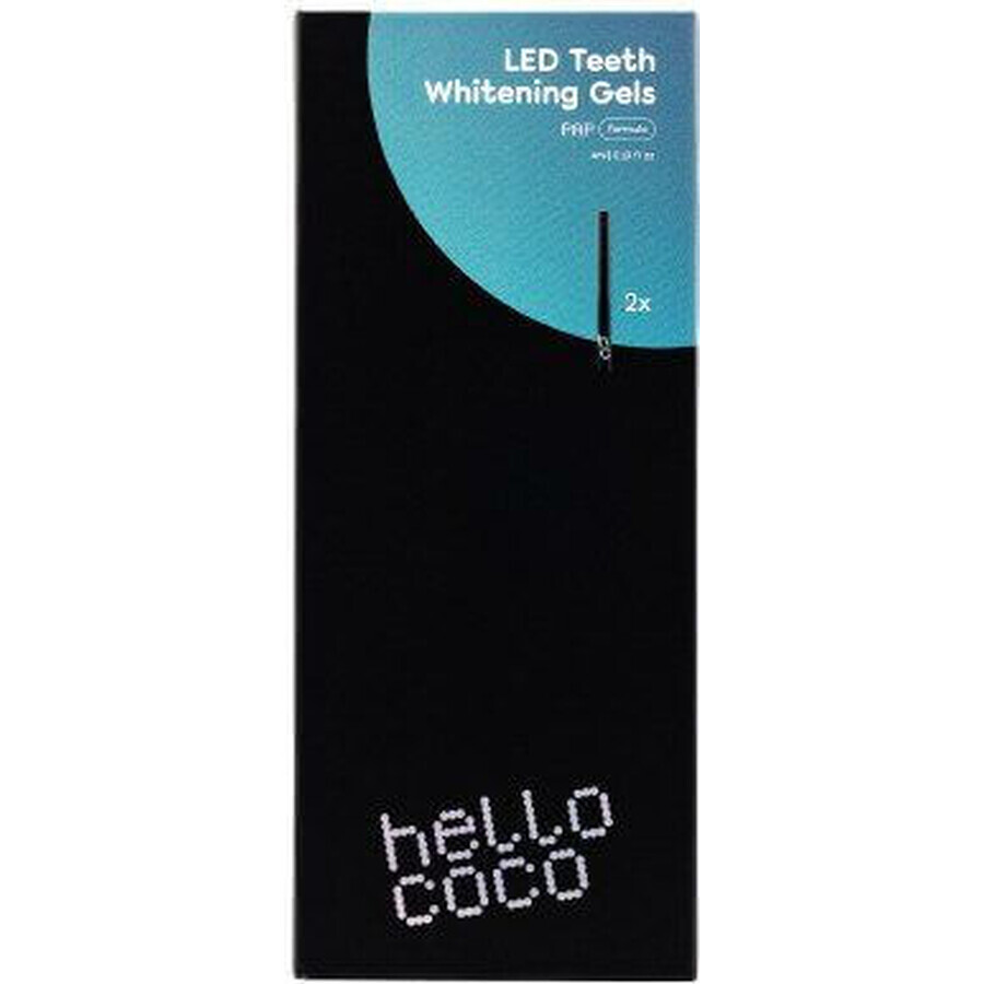hello coco PAP+ Gel sbiancante per denti 2 x 2 ml