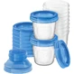 Philips Avent VIA Schalen mit Adapter 10 x 180 ml