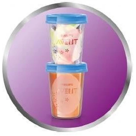 Philips Avent VIA Schalen mit Adapter 10 x 180 ml