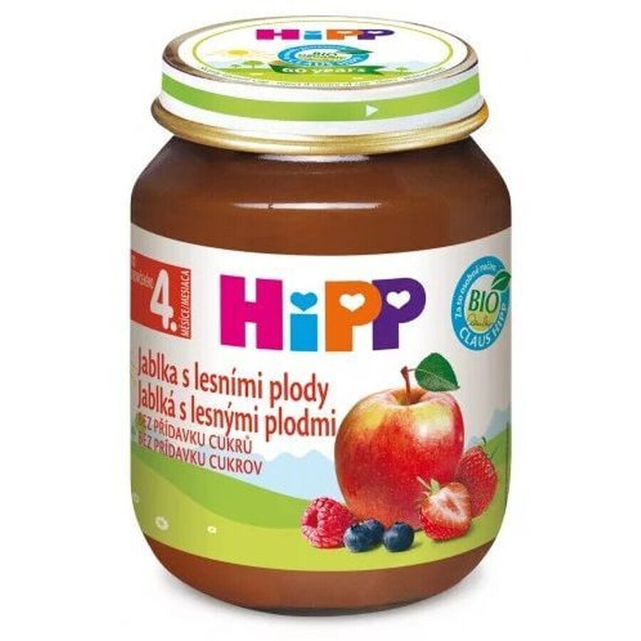 HiPP Fruithapje met appel en bessen, 125 g