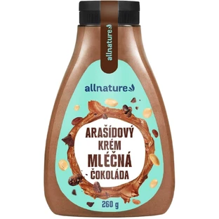 Allnature Crème de cacahuètes au chocolat au lait 260 g