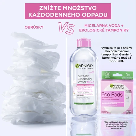 Garnier Skin Naturals 3-in-1 mizellares Reinigungswasser für empfindliche Haut, 400 ml