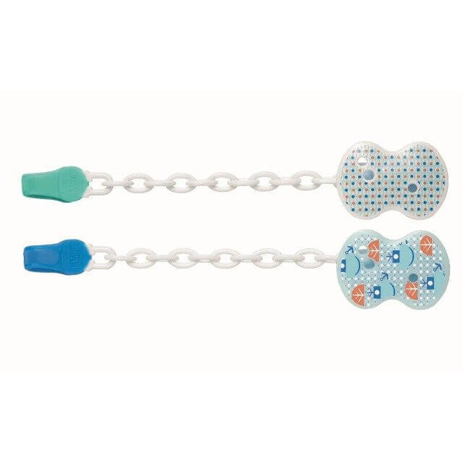 Shop Chicco Schnullerkette - blau Chicco Schnullerkette - blau