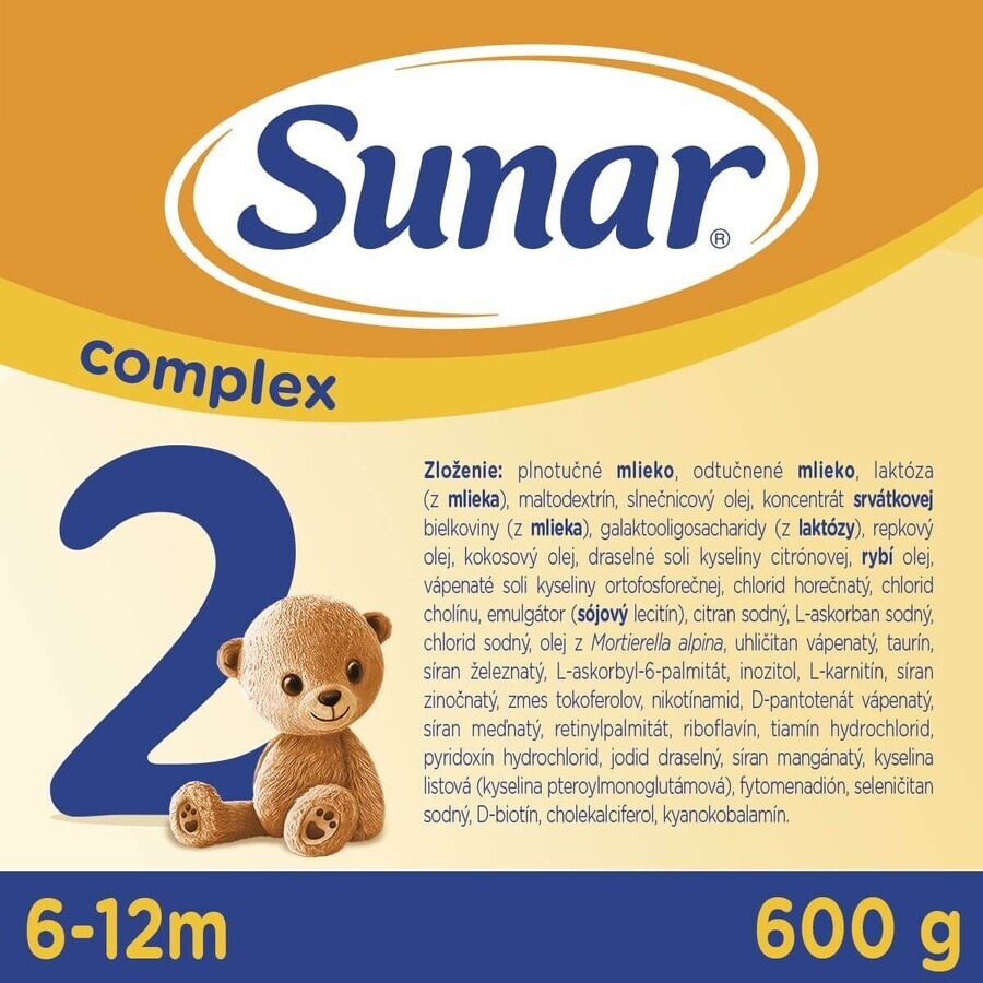 Vervolgformule Sunar Complex 2 600 g
