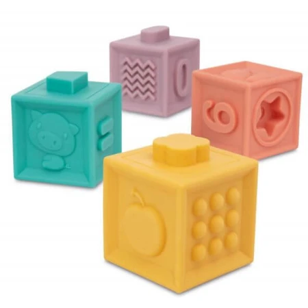 Cubos blandos de juego sensorial para niños Canpol 12 piezas