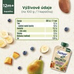 Sunar Capsula di frutta biologica Mista Banana, pera, zucca, patata dolce e mirtillo 100 g Sunar Capsula di frutta biologica Mista Banana, pera, zucca, patata dolce e mirtillo 100 g