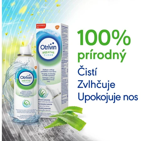 Otrivin Breathe Clean Aloë vera isotoon zeewater voor neusspoeling 100 ml