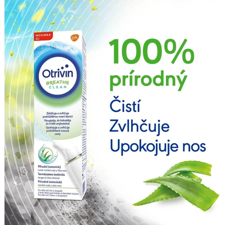 Otrivin Breathe Clean Aloë vera isotoon zeewater voor neusspoeling 100 ml