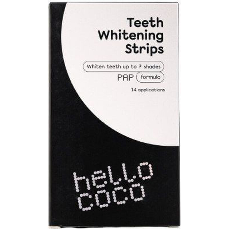 hello coco Bandes de blanchiment des dents PAP+ (bandes de blanchiment des dents) 28 pcs