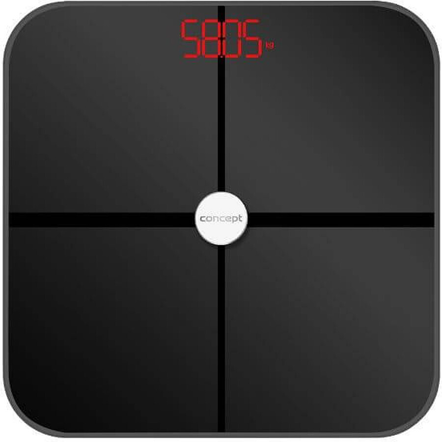 Concept Báscula de pesaje personal VO4011 diagnóstico 180kg negro