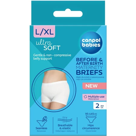 Canpol babies Braguitas de maternidad y postparto 2en1 L/XL 2 piezas