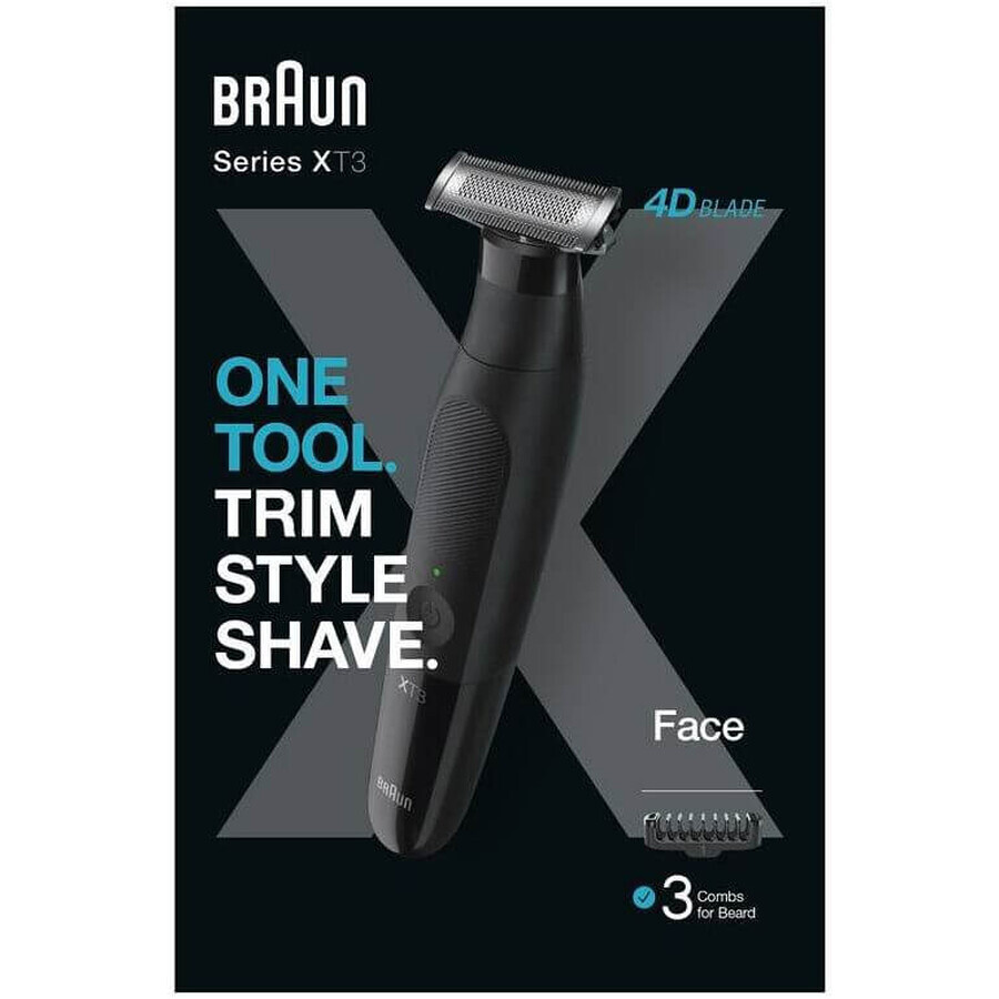 Braun Baardtrimmer X Series XT3100 voor gezichtshaar verwijderen
