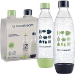 Sodastream Fitil sticlă verde/albastru pentru mașină de spălat vase 2 buc