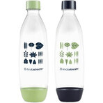Sodastream Fitil sticlă verde/albastru pentru mașină de spălat vase 2 buc