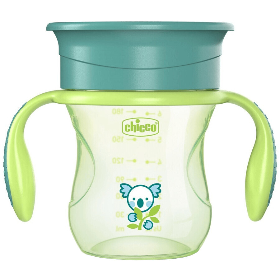 Comprar Taza Chicco Perfect 360 con asas verde 12m+ 200 ml Taza Chicco Perfect 360 con asas verde 12m+ 200 ml