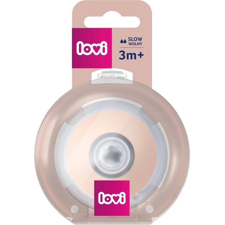 Dynamic pacifier LOVI MAMMAFEEL 3m+ slow